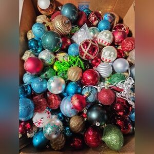 Colorful Christmas Ornaments Set